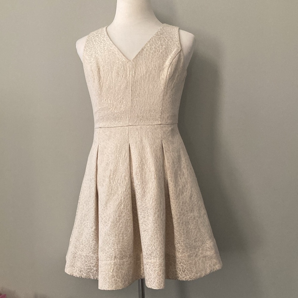 Banana Republic Heritage Gold Jaquatd Dress
